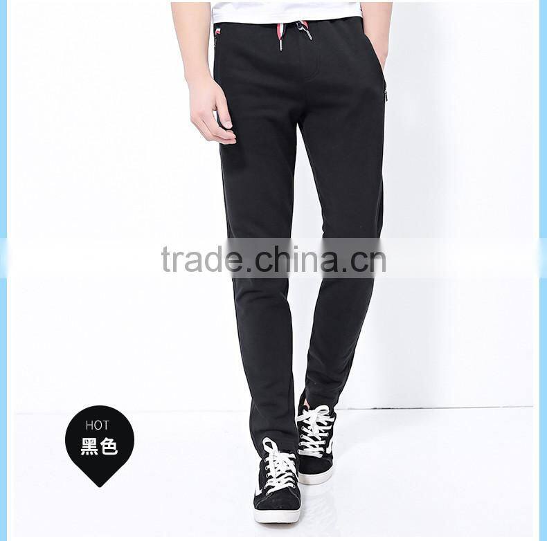 Wholesale men's cotton spandex trousers sports pants