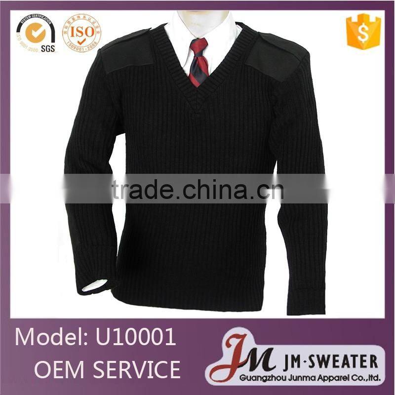Wholesale top quality mens pullover sweater custom military uniform