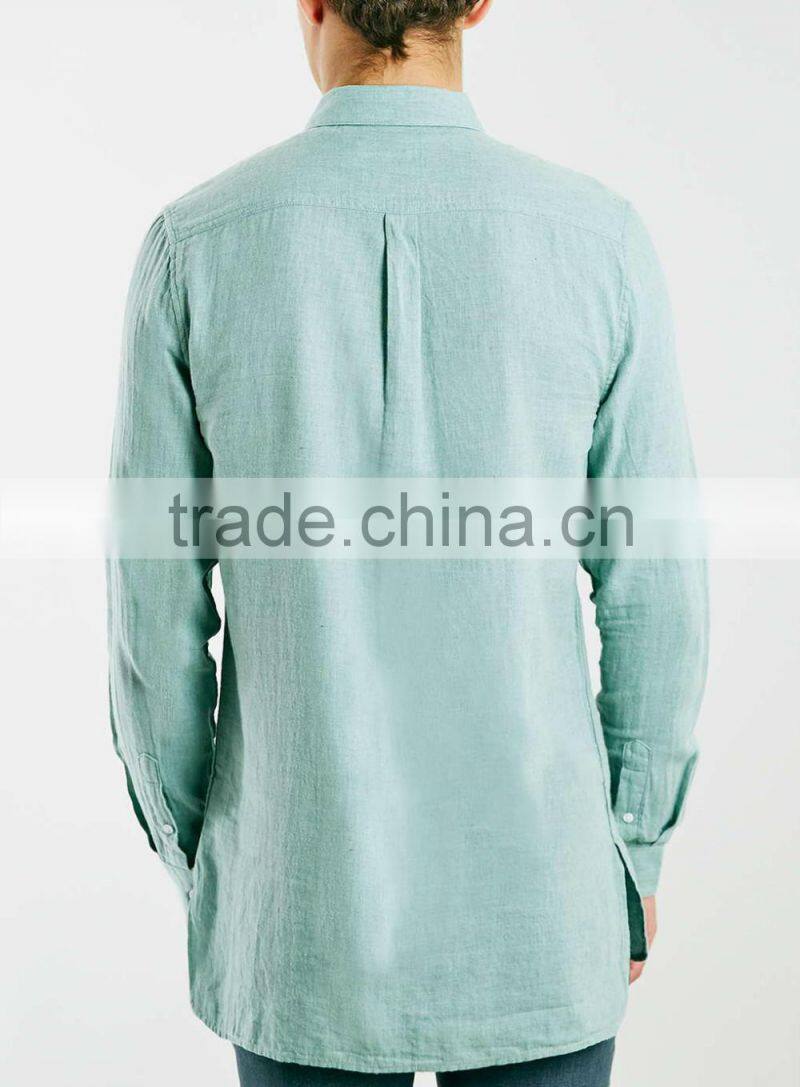2016 latest dress designs mens hemp dress linen shirts
