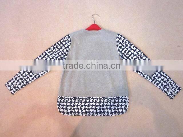 designed woven fabric sleeve child knitwear