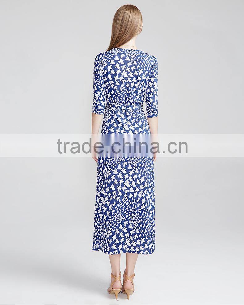 Z&M Women's 2017 New Fashion dress Silk dress Dress dress