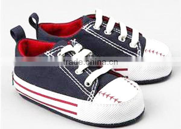 comfortable wholesales baby denim canvas shoes