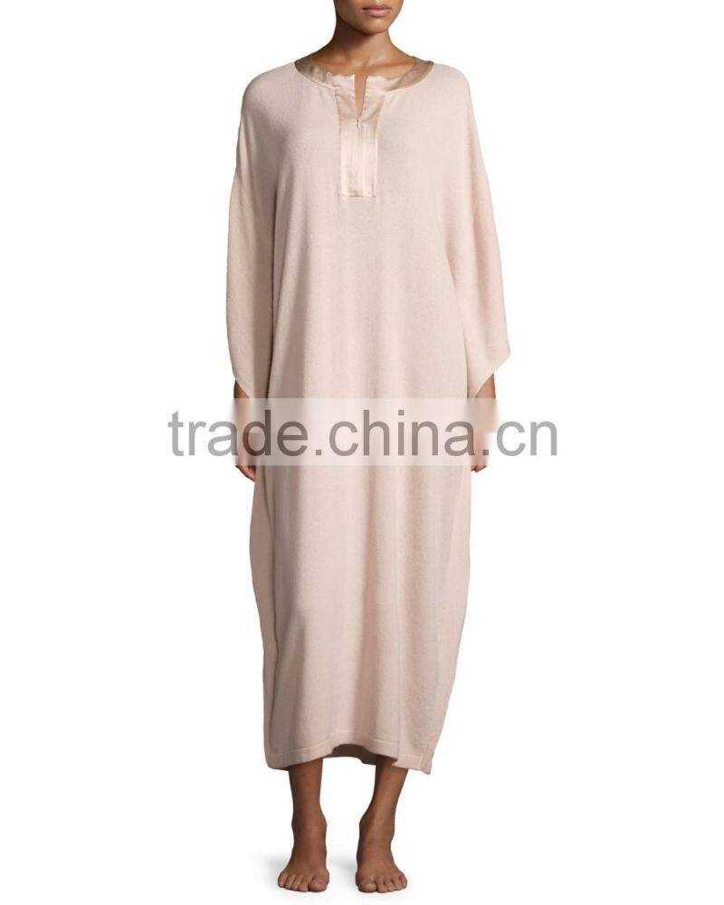 Wholesale customized cashmere dressing gown for ladies