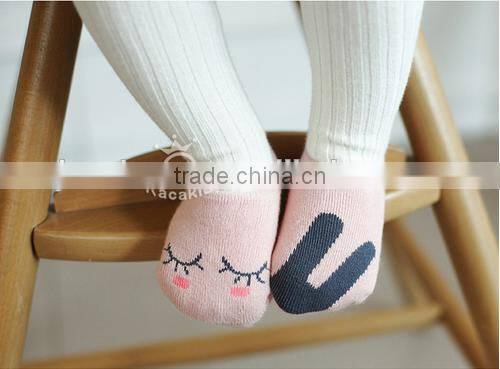 cute animal baby cotton socks, silicone print baby socks
