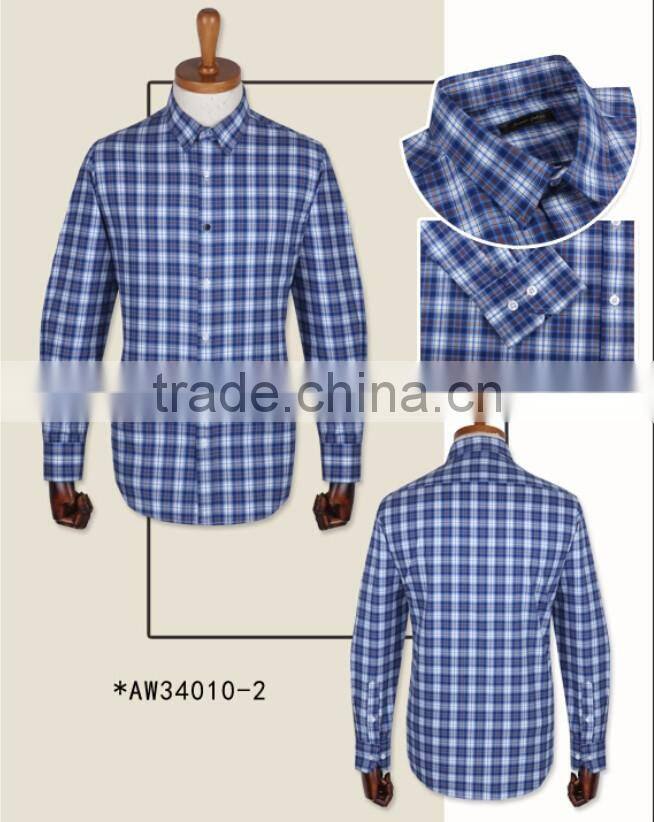 Classical checked 100% cotton flannel causal men shirts