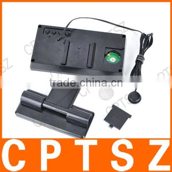 EC60 Car Four wet temperature record LCD Car Cigarette Lighter Powered Digital Clock + Voltage + Thermometer + Hygrometer