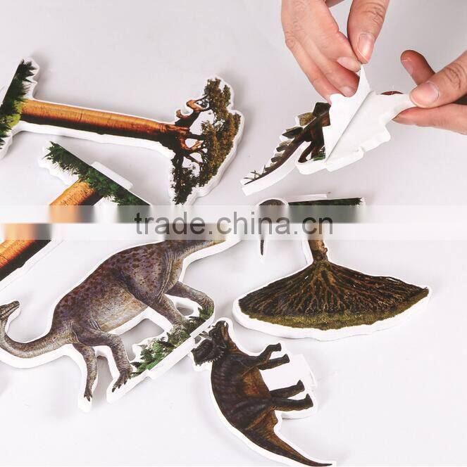 dinosaur park children educational painting toy 3d puzzle toys for kids