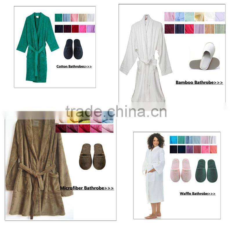 Bright color Women Microfiber Bathrobe turn-down collar robes hooded bath robes