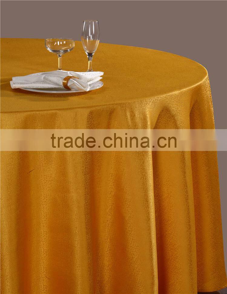 Popular Polyester Damask Jacquard Banquet Round Table Cloth