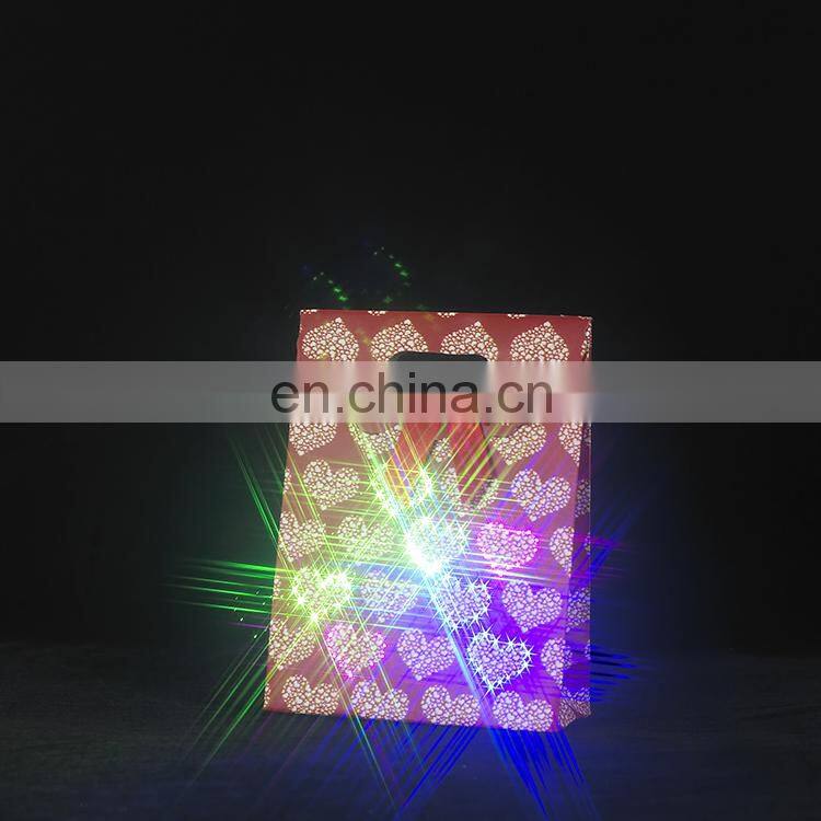 New design lighting up Christmas paper decorative bags