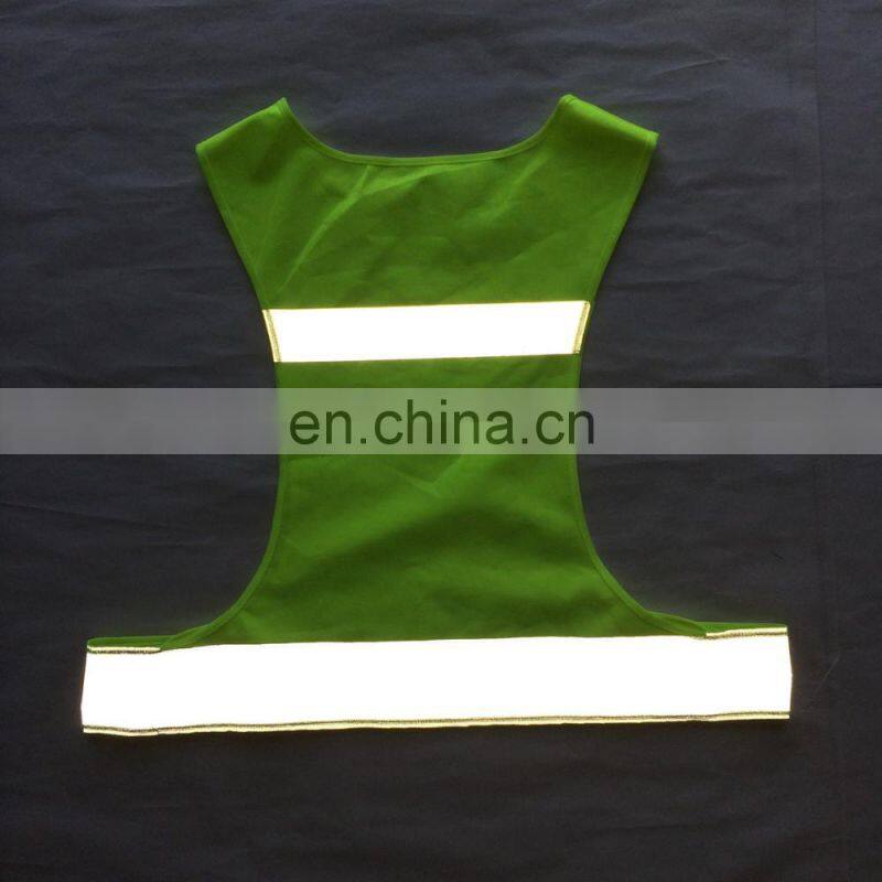 yellow mesh riding reflective runing vest