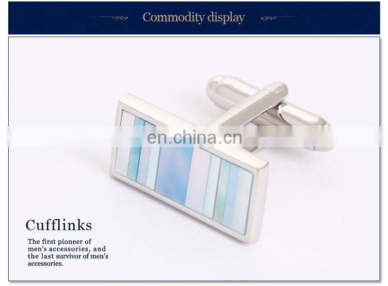 Elegant Colorful Shell of Men's Cufflinks