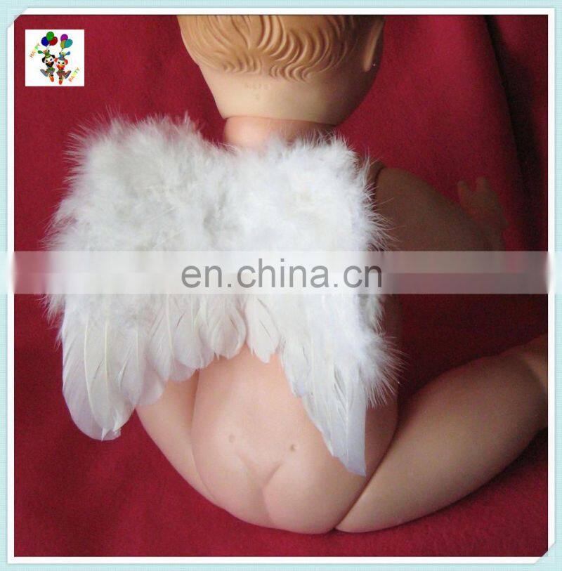 Babies Toddlers Small White Feather Angel Wings HPC-0855