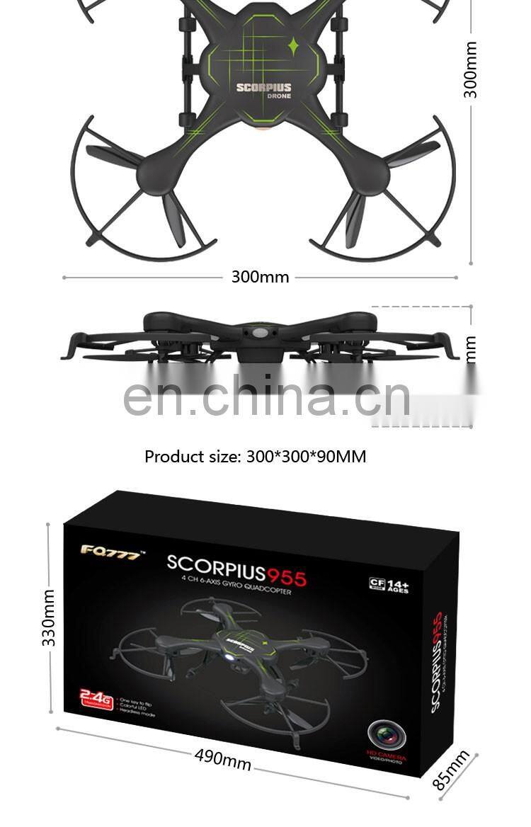 FQ777-955 Drone with HD Camera 720P Pixel