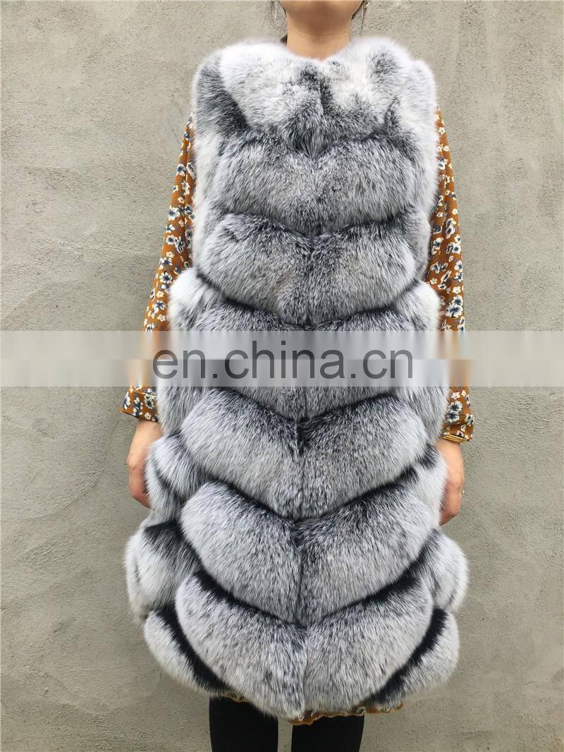 Women Fashion Winter Vests Imports Low Price Real Fox Fur Vest Italian Fur Vest