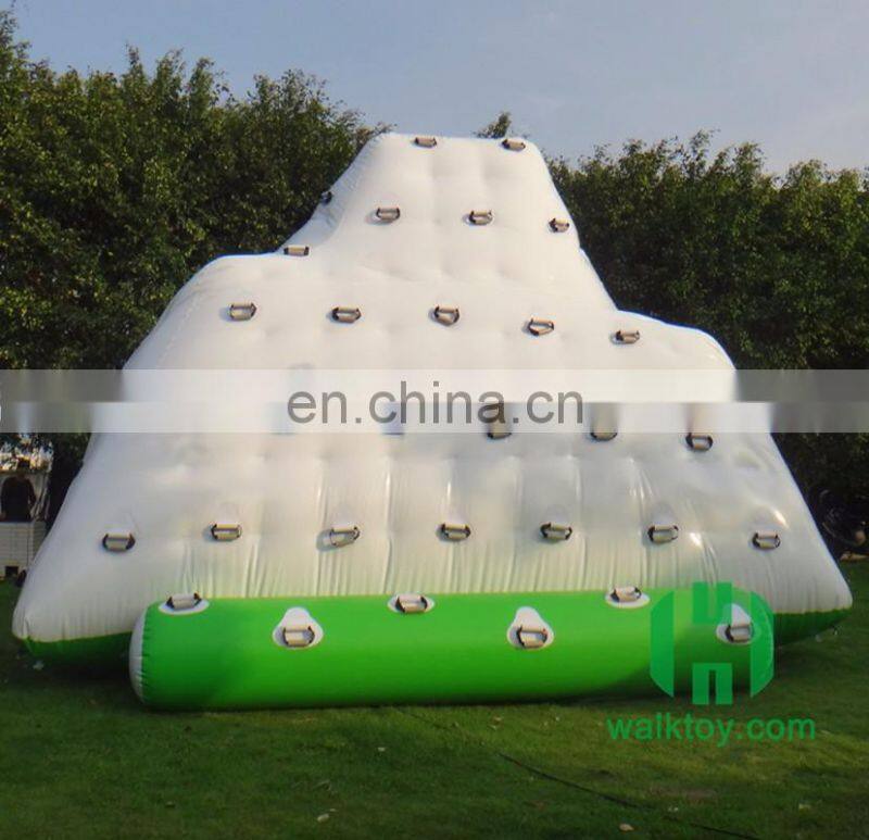 Hot sale pvc material floating giant climbing inflatable iceberg
