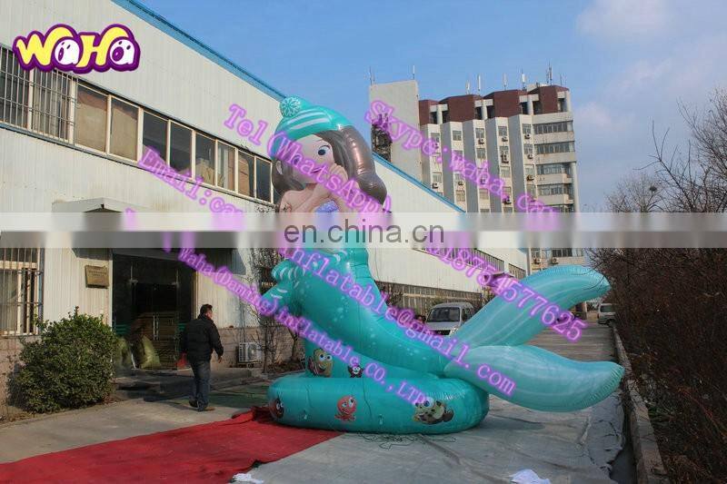 5m high new design inflatable mermaid for outdoor event decoration C-079