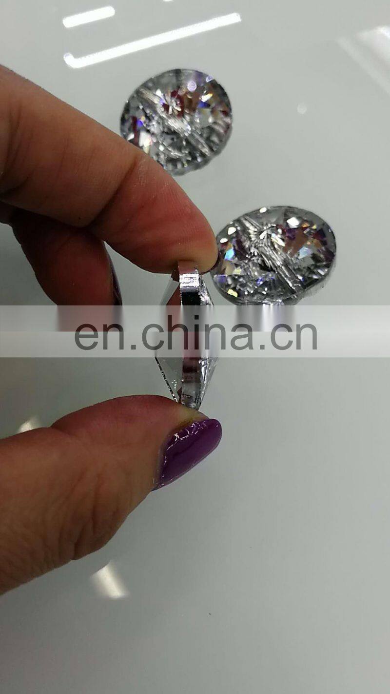 SOFA 30MM METAL Stone crystal button
