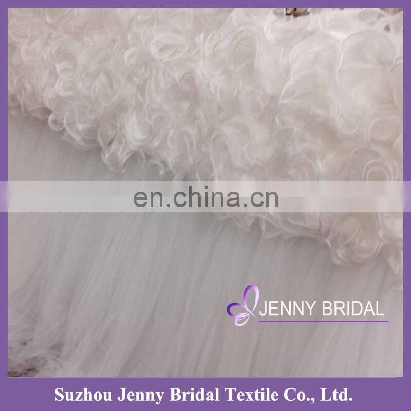 TC158B white organza tulle types of table decoration jaquard tablecloth