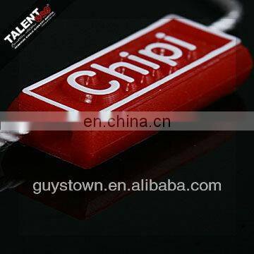 custom private brand garment price swing tag string seal tag