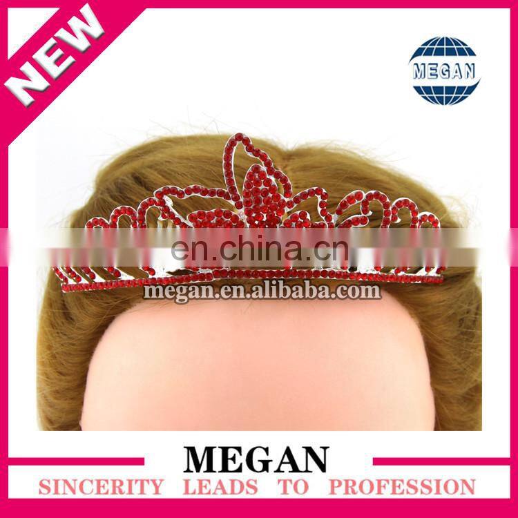 Popular girl Jewelry Headdress rhinestone tiaras Crown Hair comb