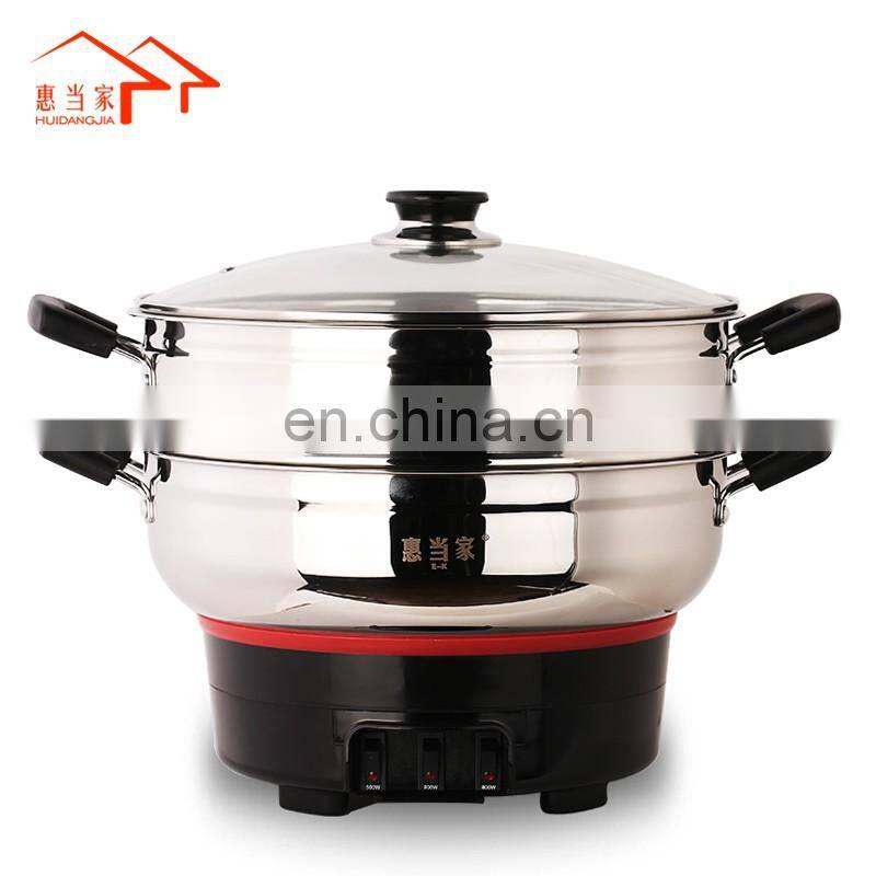 Multi-function Home Makes Healthy 3 Tier Steamer Stainless Steel Electric Food Steamer