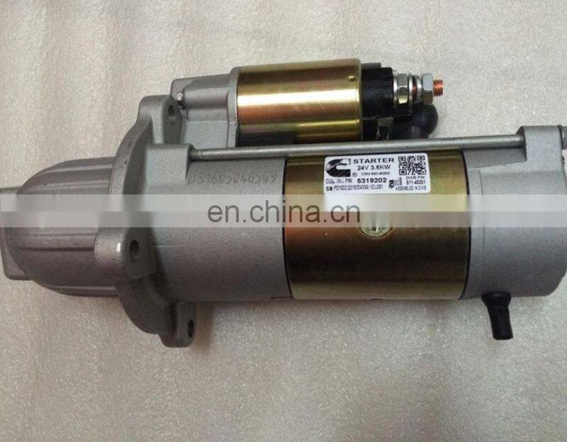 5319202 52638414937470 5268413 truck diesel engine parts auto motor starter 24V 3.6KW ISF3.8 engine starter motor for generator