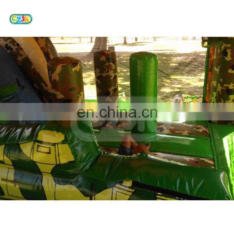 Camouflage boot inflatable jumper bouncer jumping bouncy castle bounce house combo