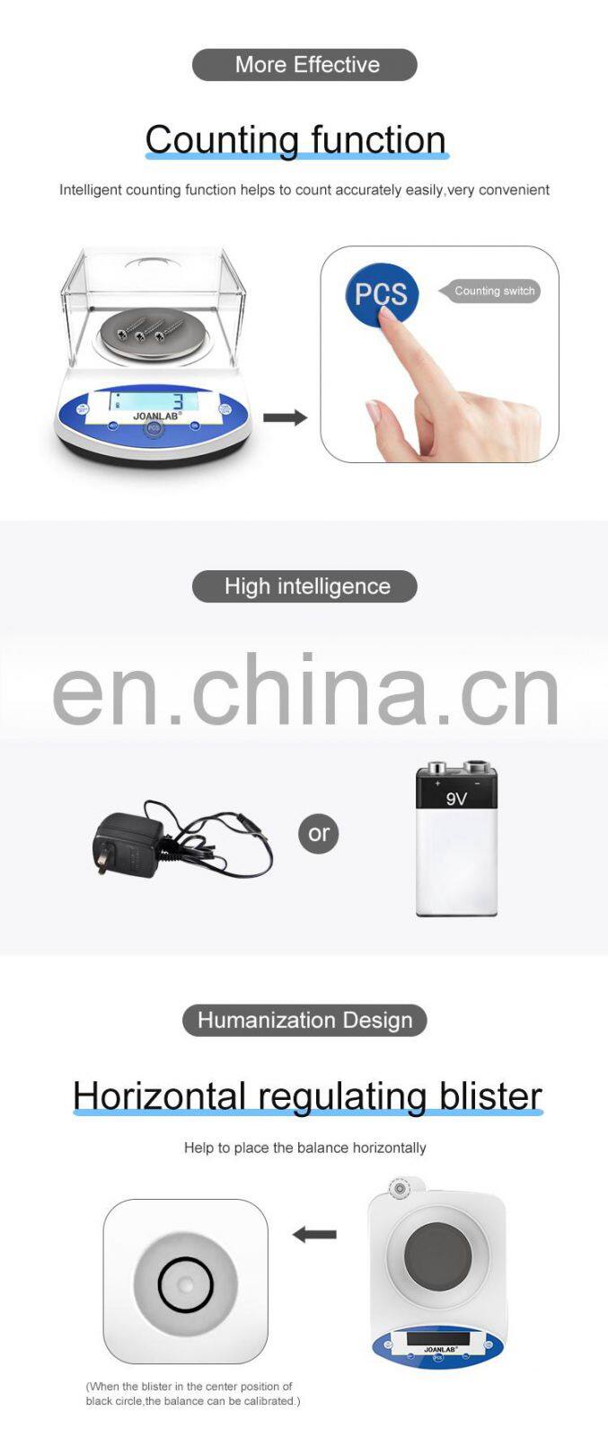 AKMLAB Laboratory 0.1g Accuracy LCD Digital Display Electronic Weighing Analytical Balance