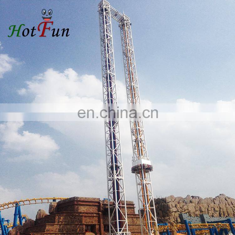 Amusement park equipment attraction double flying launch tower rides for sale