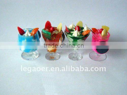 Tooth Shaped Acrylic Small Sand Timer Fridge Magnet