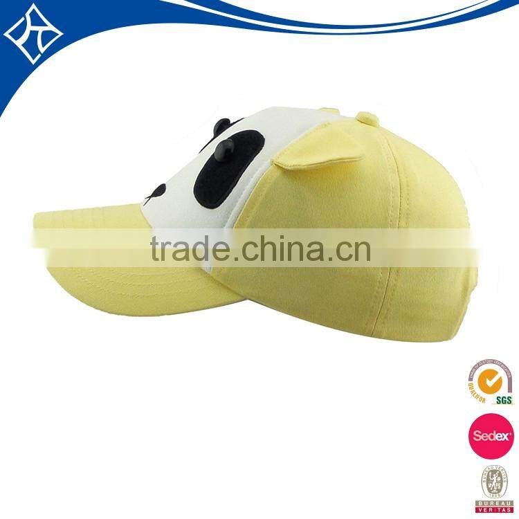 New arrival black 7 panel cap,custom fanny animal logo caps factory