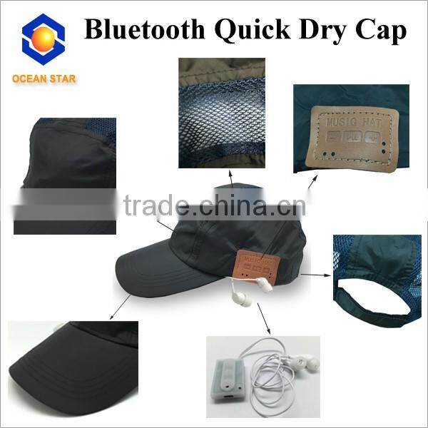 bluetooth sun hat with headphone Nylon cap