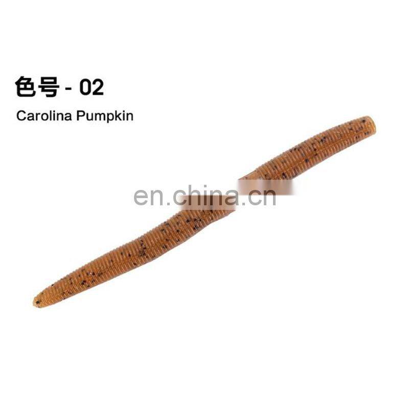 Amazon 13.5cm 10g Super Soft Plastic Wacky Grub Worm Fishing Bait Bass Fishing Lure