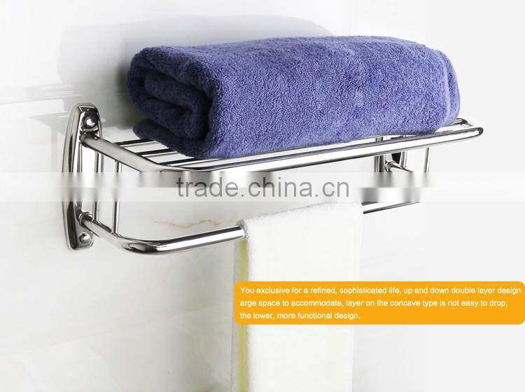 Wesda high quality stainless steel bathroom bath towel shelf a002