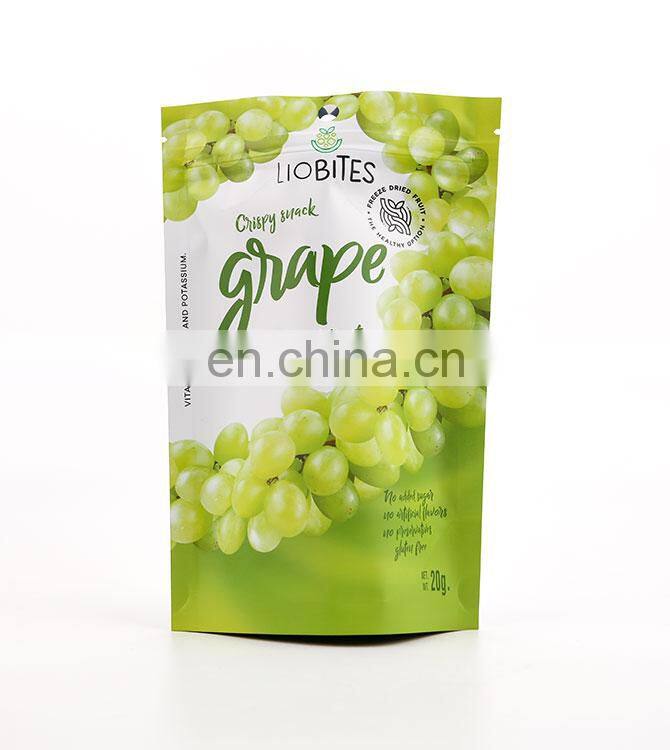 China Supplier Wholesale Matt Laminated Aluminum Foil Zip Lock Plastic Packaging Pouch Banana Mango Chips Bag