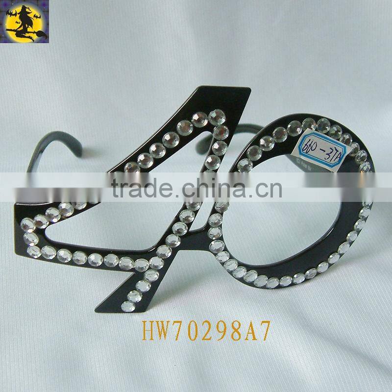 Covered with Diamonds Beautiful Pink 30th Birthday Glasses