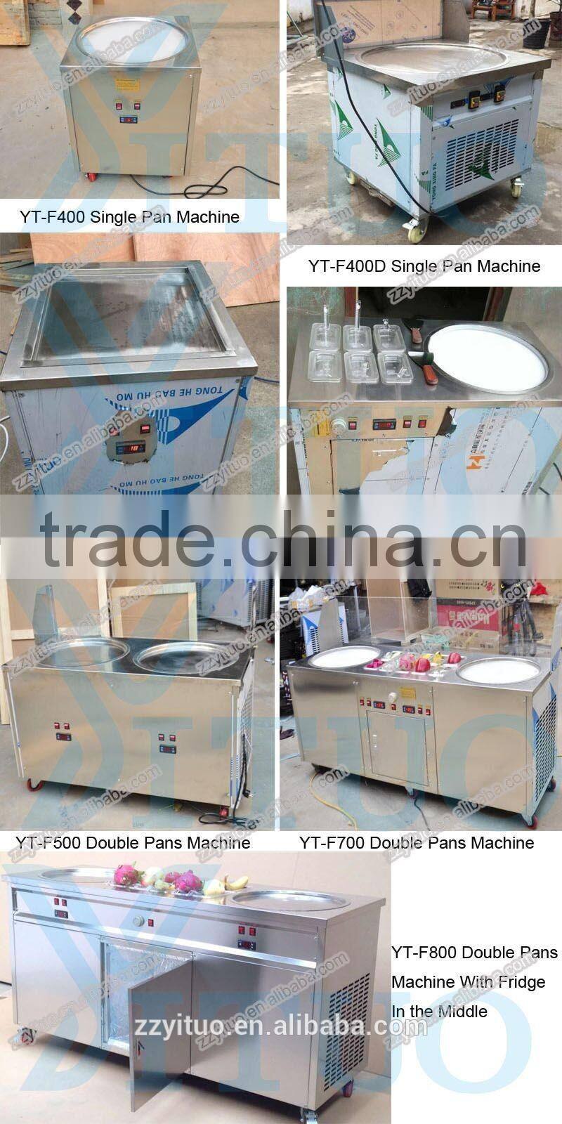 Panasonic compressor ice cream roll machine, ice cream cold plate machine