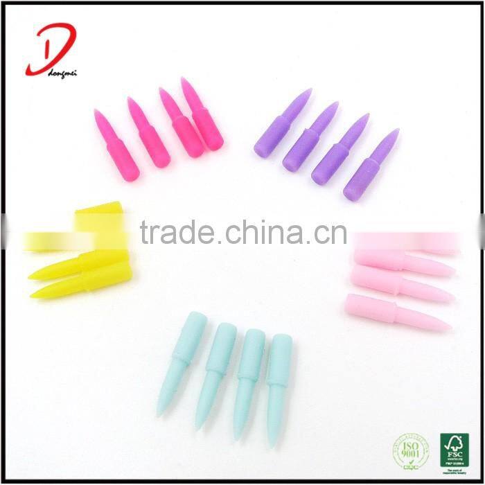 Wholesale cheap colored silicone eyeliner brush heads