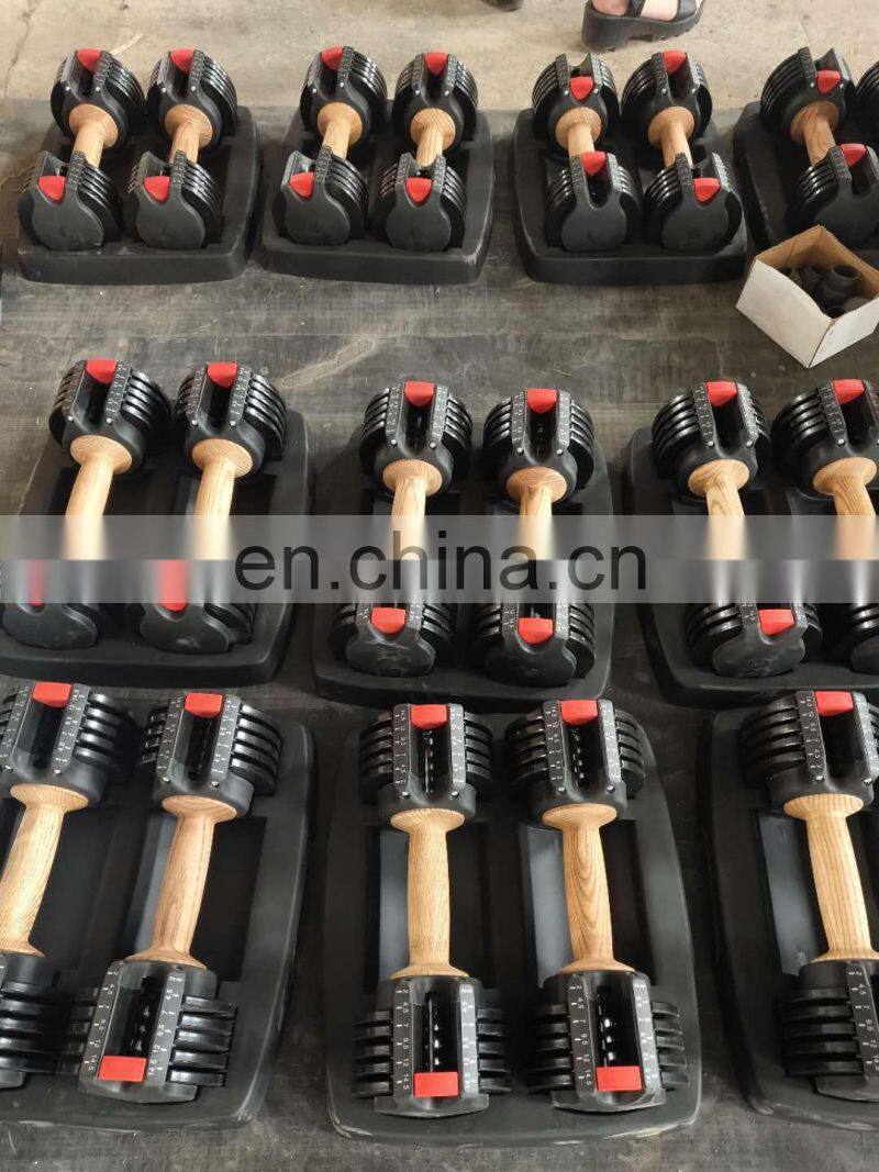 Home Gym Equipment Online Gym Accessories 30LB 15KG Stocked Adjustable Dumbbells Set