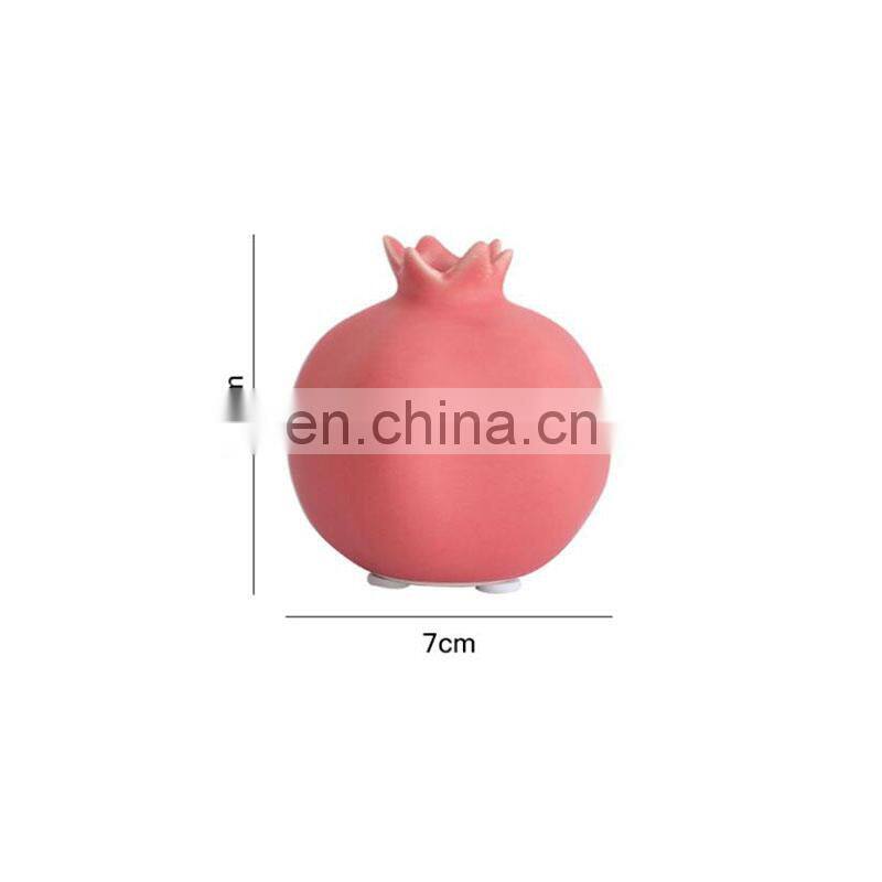 Wedding Decoration Vases Pomegranate Decors Deco Antique Round Glazed Modern Desktops Colored Ceramic Bud Ceramics Flower Vase