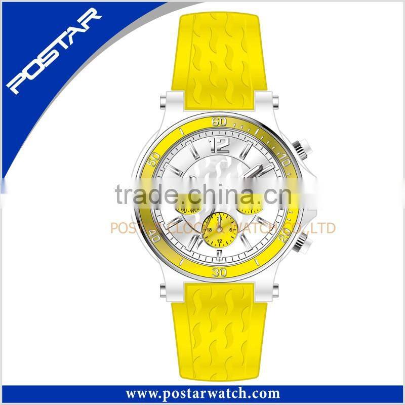 Multiselection Elegant Colorful Quartz Silicone Band Watch