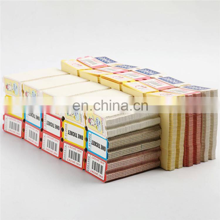 Customized Thermal Paper Carnival Printing Arcade Roll Raffle Ticket Roll