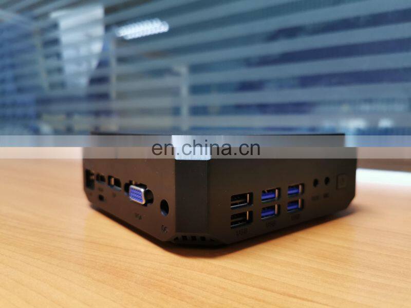 Gaming mini PC Win10 Pro Intel Core Celeron 3867U Quad Core 8 Threads DDR4 Mini Desktop Computer 4K DP HD WIFI