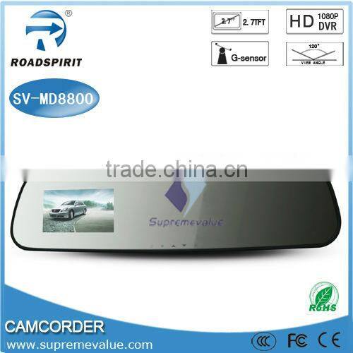 Mirror Ambarella 1080P Car Camera GPS Black Box