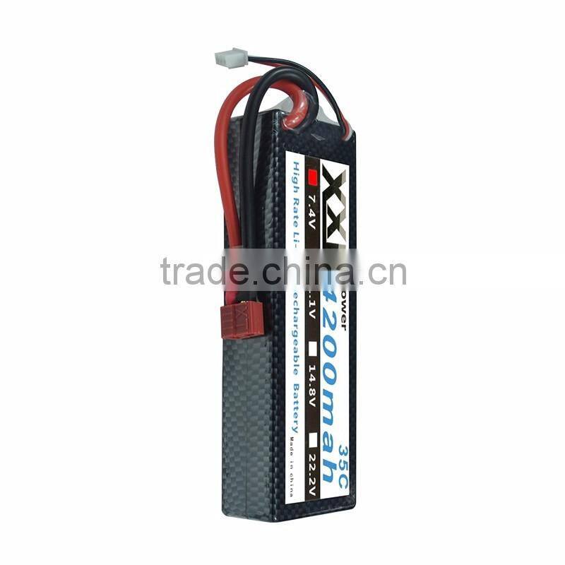 High Power 4200mAh 7.4V 35C Lithium Polymer Battery
