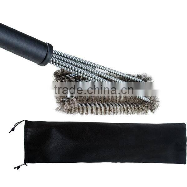 LatestTop rank 18' Stainless Steel wire BBQ grill brush Barbecue Grill Brush with long handle cleaning brush