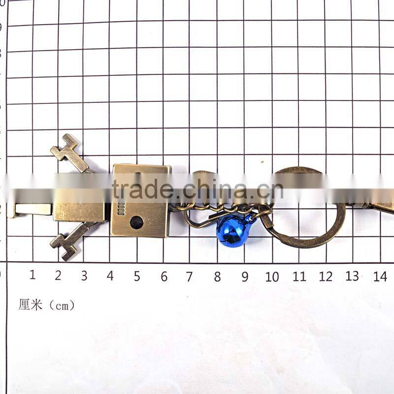 Hot sale fashion costom robot key chain custom christmas keychain
