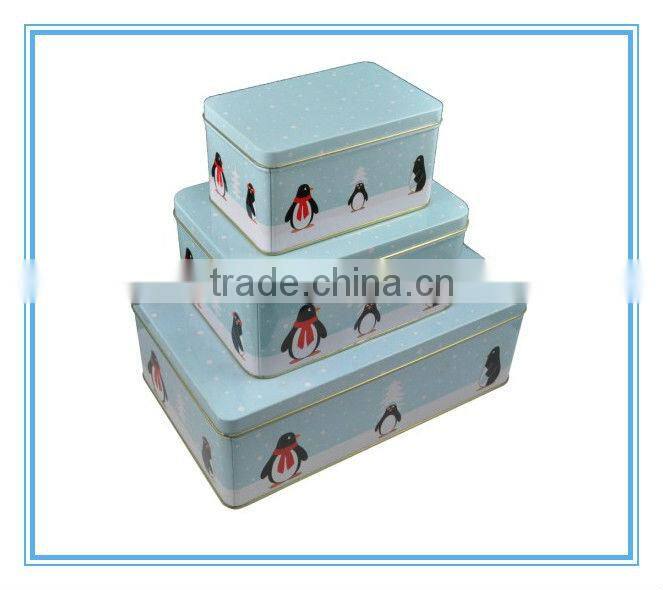 Dongguan custom rectangle tin box set tin box set wholesale