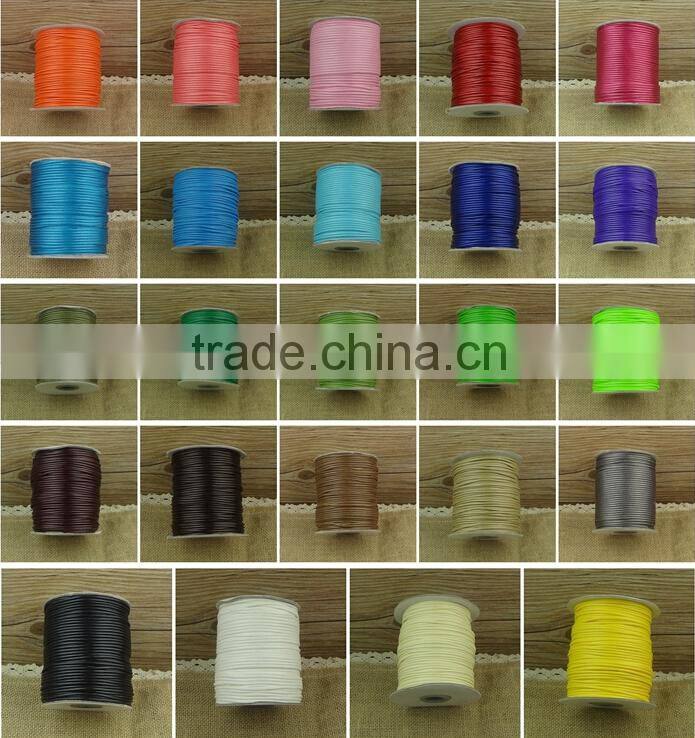 hotsale multi color wax cord bracelet